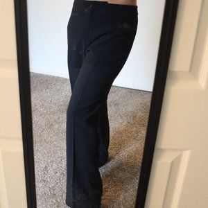 Vintage Mid Rise Boxy Wide Leg Dress Pants - Navy Blue